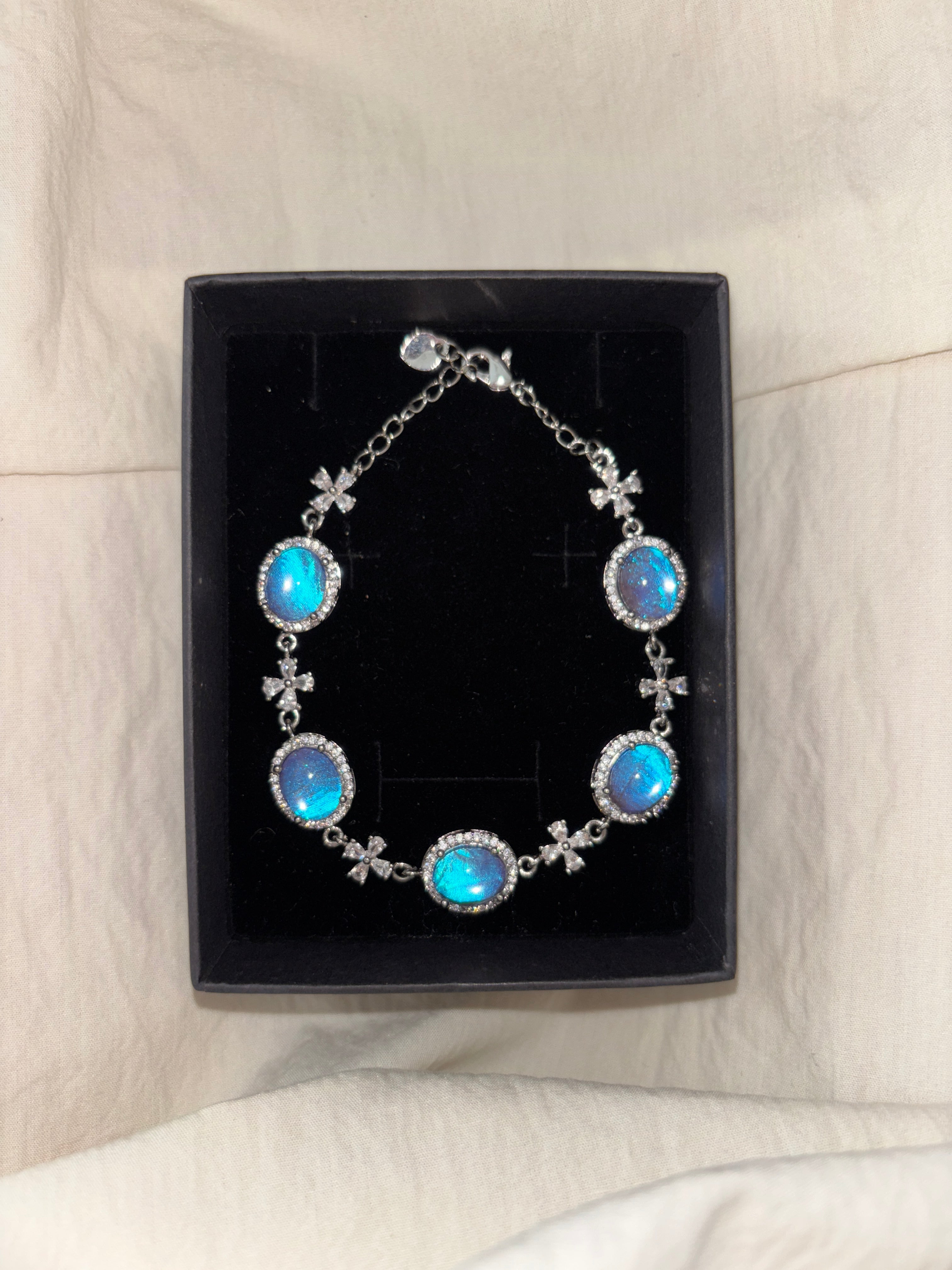 Moonlit Charm Butterfly Bracelet