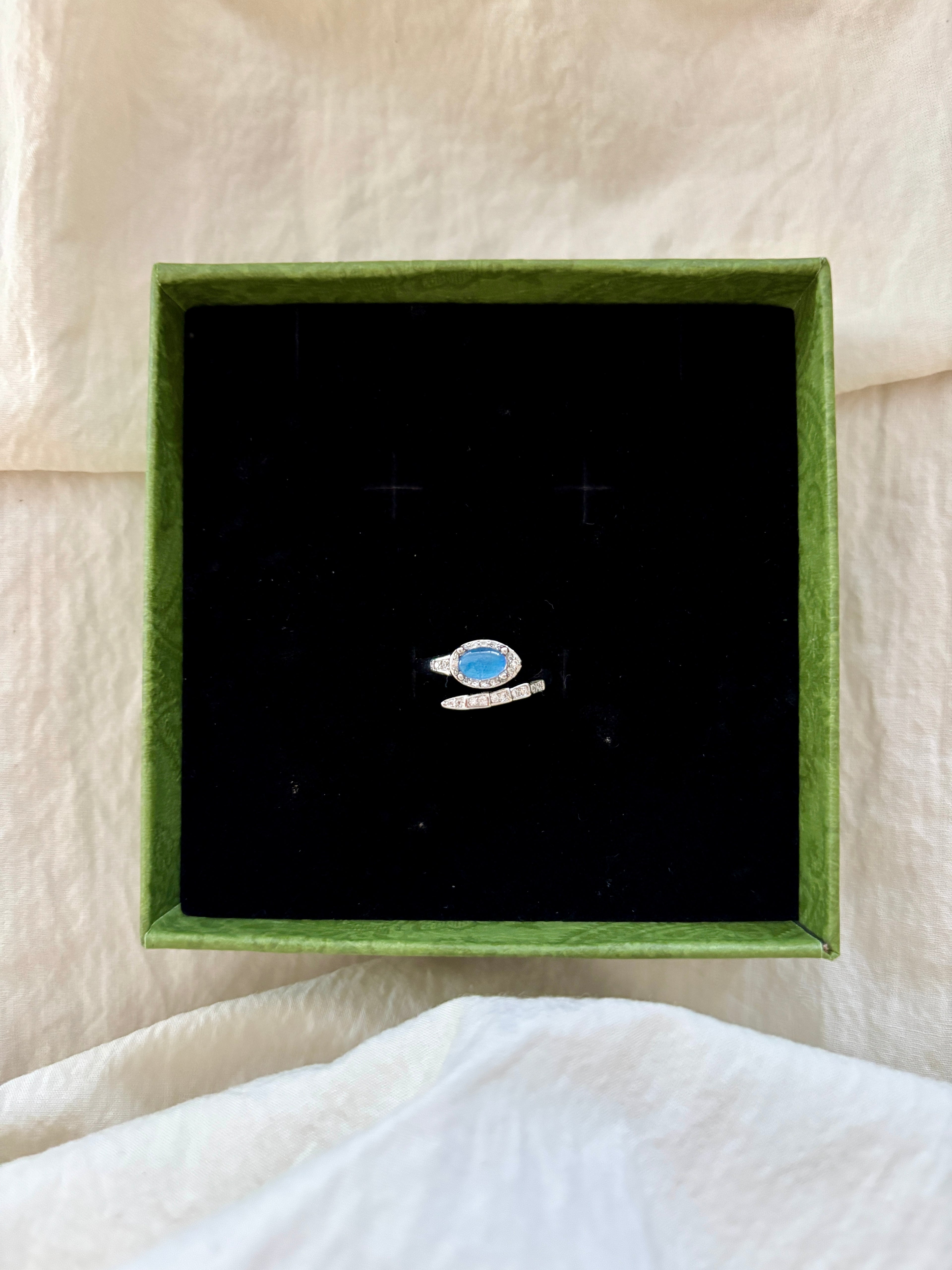 Lunar Glow Adjustable Ring
